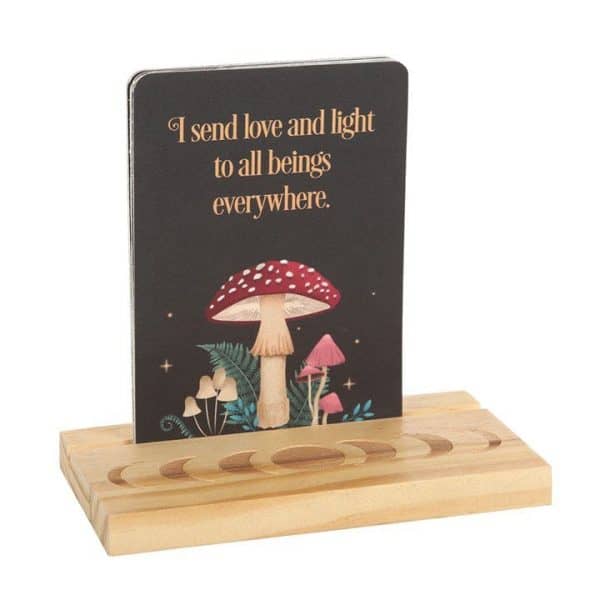 Affirmation Cards with Wooden Stand Affirmation Cards with Wooden Stand