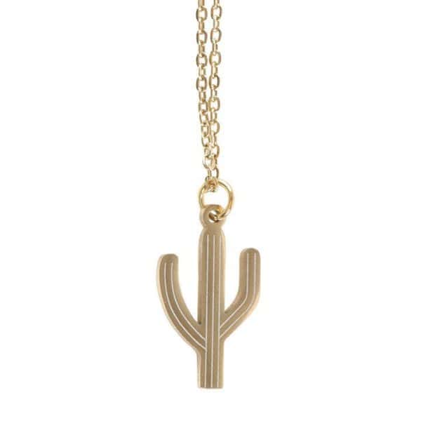 Cactus Necklace on Greeting Card Cactus Necklace on Greeting Card