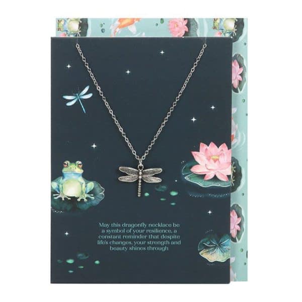Dragonfly Necklace on Greeting Card Dragonfly Necklace on Greeting Card