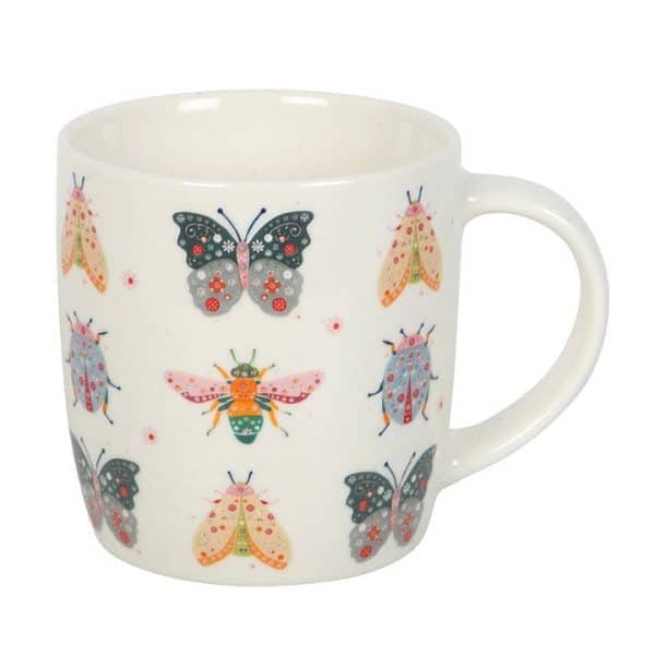 Floral Bug Print Mug Floral Bug Print Mug