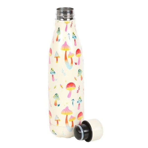 Funky Fungi Mushroom Print Metal Water Bottle Funky Fungi Mushroom Print Metal Water Bottle