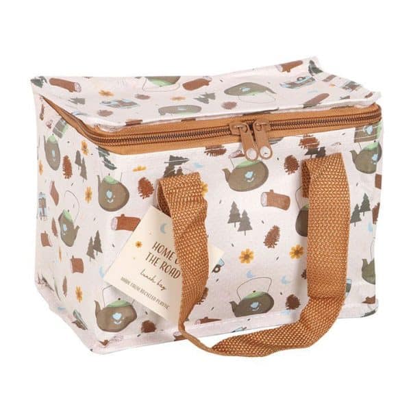 Home on the Road Camping Print Lunch Bag Home on the Road Camping Print Lunch Bag