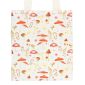 Mushroom Print Polycotton Tote Bag