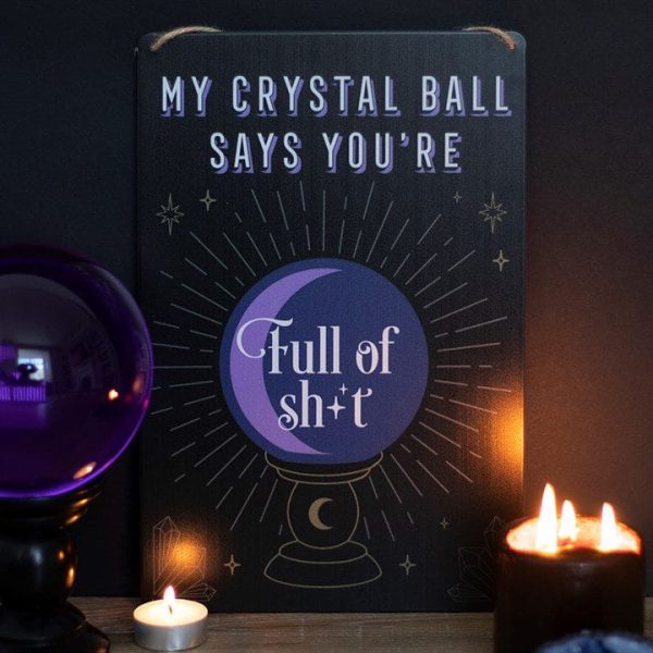 My Crystal Ball Says... Metal Sign My Crystal Ball Says... Metal Sign