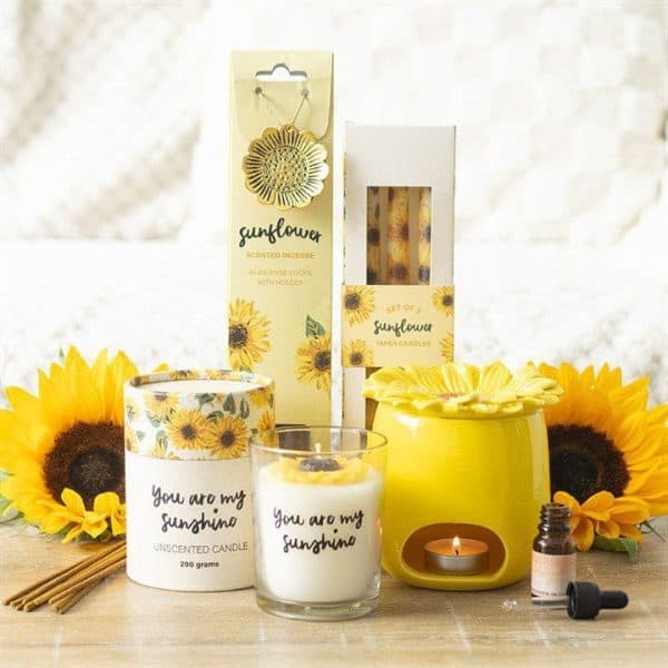 Set of 3 Sunflower Taper Candles Set of 3 Sunflower Taper Candles