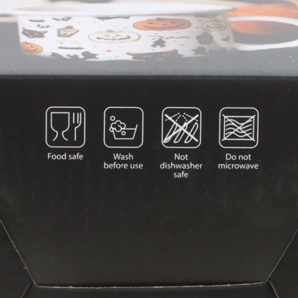 Spooky Cat and Pumpkin Print Mug Spooky Cat and Pumpkin Print Mug