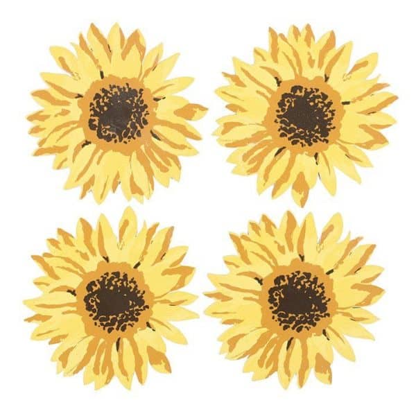 Sunflower Coaster Set Sunflower Coaster Set