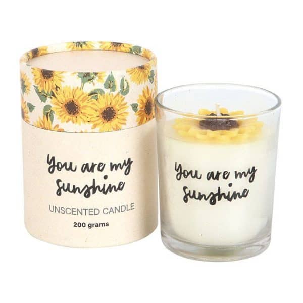 You Are My Sunshine Candle with 3D Sunflower You Are My Sunshine Candle with 3D Sunflower