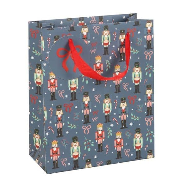 23cm Blue Nutcracker Print Gift Bag 23cm Blue Nutcracker Print Gift Bag