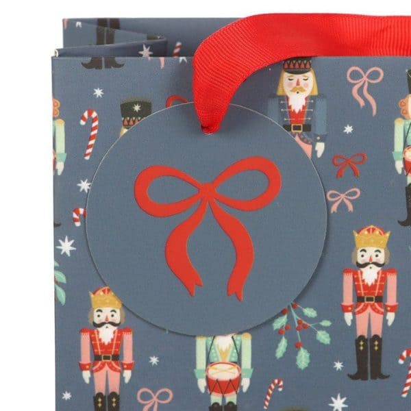 23cm Blue Nutcracker Print Gift Bag 23cm Blue Nutcracker Print Gift Bag