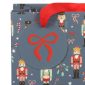 23cm Blue Nutcracker Print Gift Bag