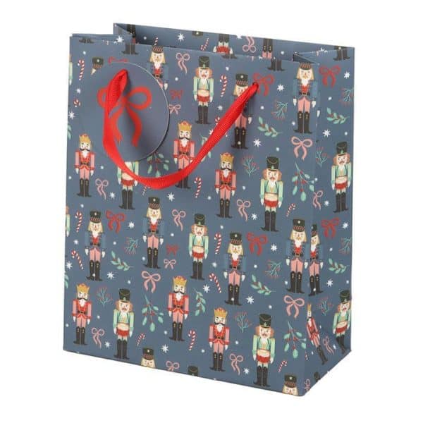 23cm Blue Nutcracker Print Gift Bag 23cm Blue Nutcracker Print Gift Bag