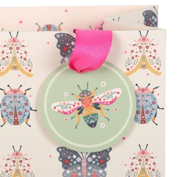 23cm Medium Floral Bug Print Gift Bag 23cm Medium Floral Bug Print Gift Bag