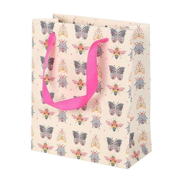 23cm Medium Floral Bug Print Gift Bag 23cm Medium Floral Bug Print Gift Bag
