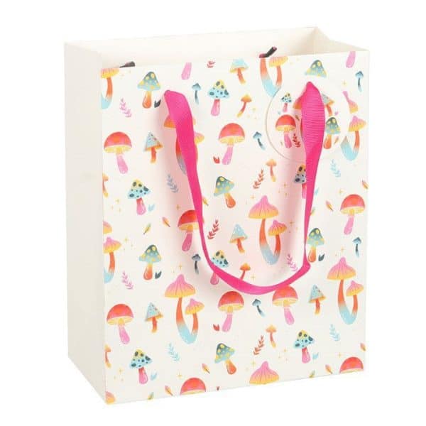 23cm Medium Funky Fungi Mushroom Print Gift Bag 23cm Medium Funky Fungi Mushroom Print Gift Bag