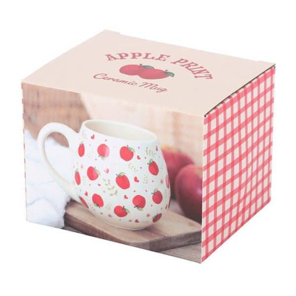 Apple Print Rounded Mug Apple Print Rounded Mug