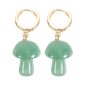 Aventurine Crystal Mushroom Earrings