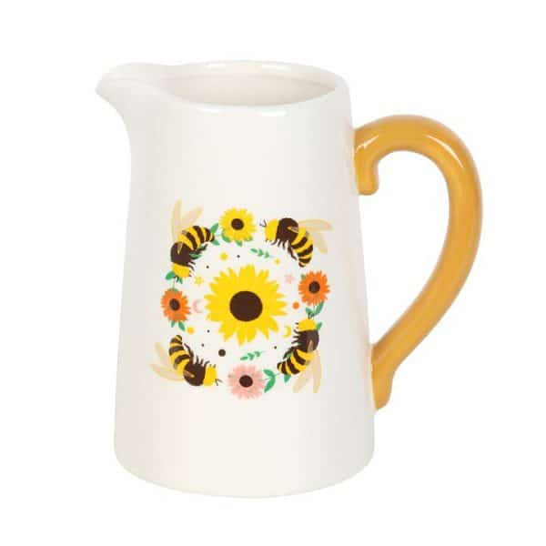 Bee and Sunflower Ceramic Flower Jug Bee and Sunflower Ceramic Flower Jug