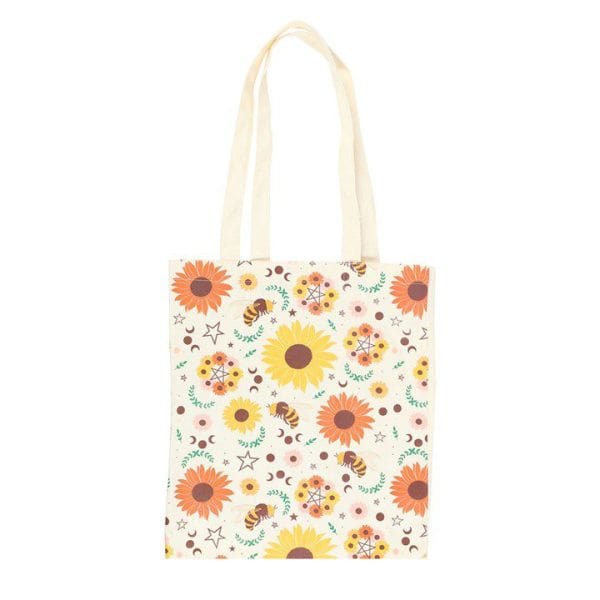 Bee Radiant Print Polycotton Tote Bag Bee Radiant Print Polycotton Tote Bag