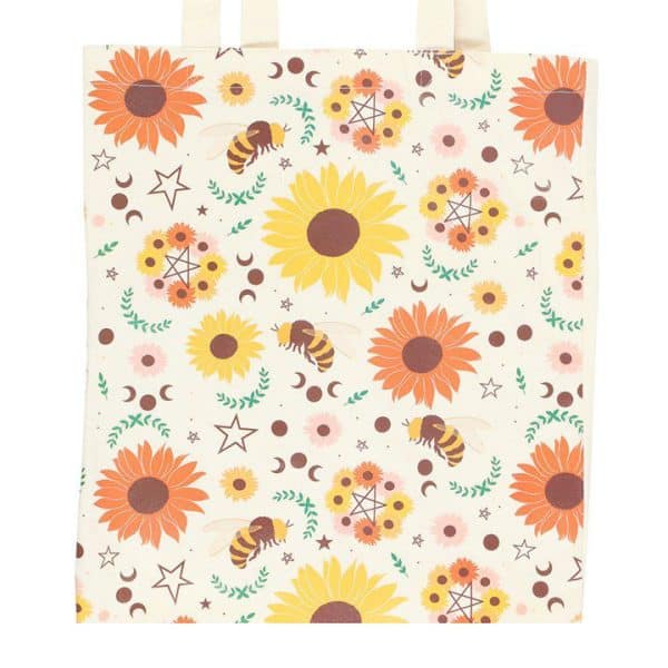 Bee Radiant Print Polycotton Tote Bag Bee Radiant Print Polycotton Tote Bag
