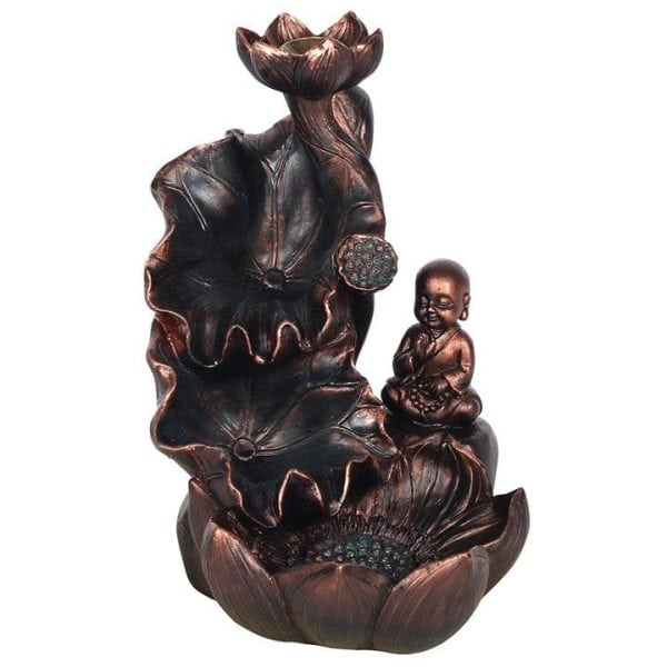 Bronze Effect Buddha Backflow Incense Burner Bronze Effect Buddha Backflow Incense Burner
