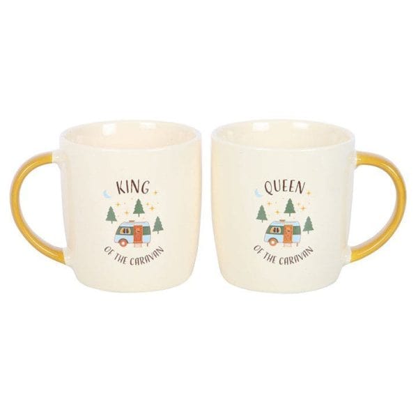 Camping King and Queen Couples Mug Set Camping King and Queen Couples Mug Set