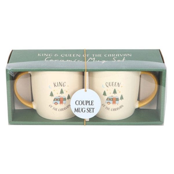 Camping King and Queen Couples Mug Set Camping King and Queen Couples Mug Set
