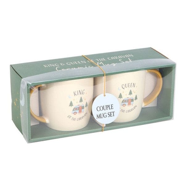 Camping King and Queen Couples Mug Set Camping King and Queen Couples Mug Set