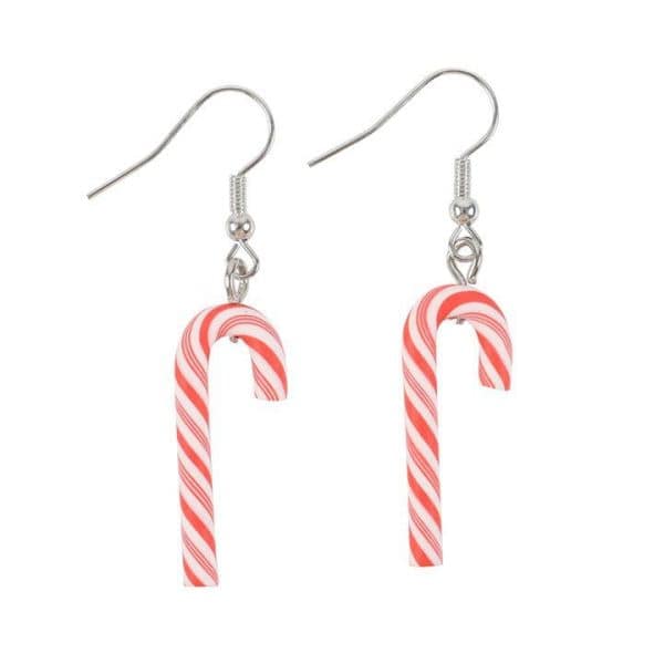 Candy Cane Dangle Earrings Candy Cane Dangle Earrings