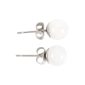 Clear Quartz Semi Precious Crystal Earrings