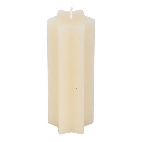 Cream Starry Night Star Shaped Taper Candle Cream Starry Night Star Shaped Taper Candle