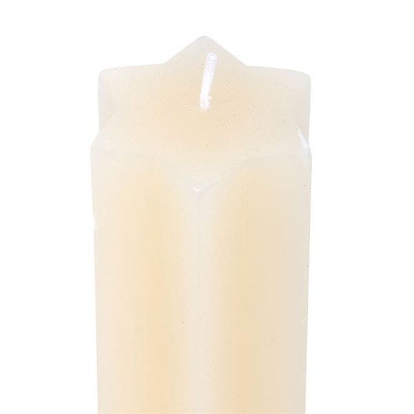 Cream Starry Night Star Shaped Taper Candle Cream Starry Night Star Shaped Taper Candle