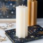 Cream Starry Night Star Shaped Taper Candle