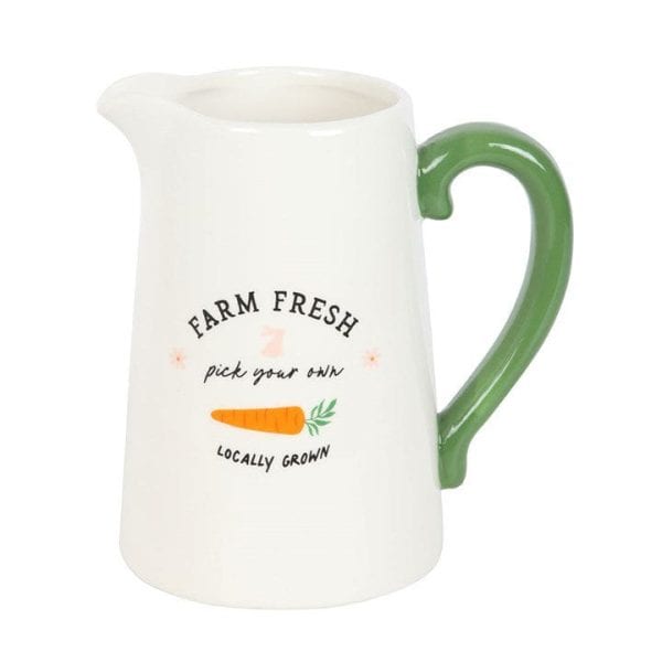 Farm Fresh Carrot Patch Ceramic Flower Jug Farm Fresh Carrot Patch Ceramic Flower Jug