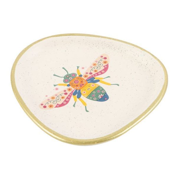 Floral Bee Trinket Dish Floral Bee Trinket Dish