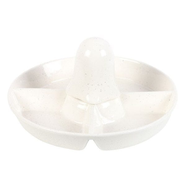 Ghost Chip & Dip Snack Dish Ghost Chip & Dip Snack Dish