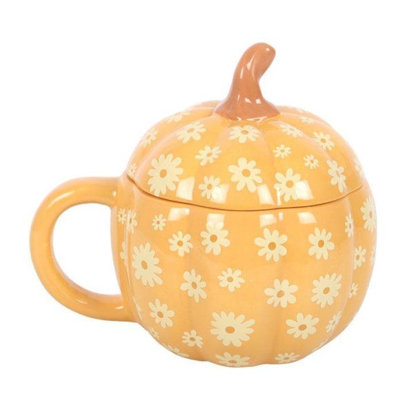 Groovy Floral Pumpkin Lidded Mug Groovy Floral Pumpkin Lidded Mug
