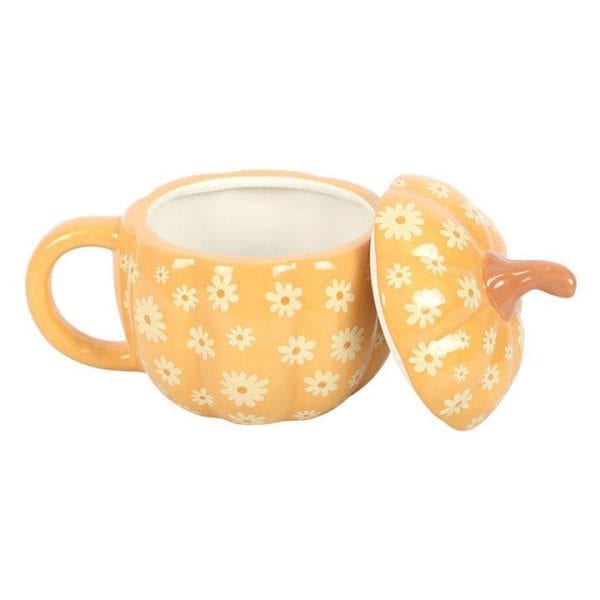 Groovy Floral Pumpkin Lidded Mug Groovy Floral Pumpkin Lidded Mug