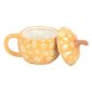 Groovy Floral Pumpkin Lidded Mug