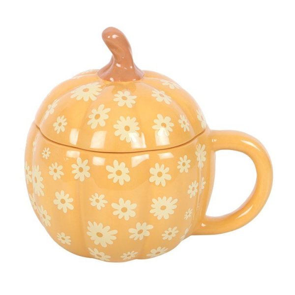 Groovy Floral Pumpkin Lidded Mug Groovy Floral Pumpkin Lidded Mug