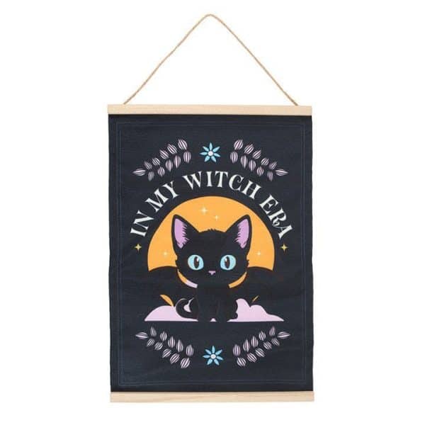In My Witch Era Bat Cat Fabric Wall Hanging In My Witch Era Bat Cat Fabric Wall Hanging