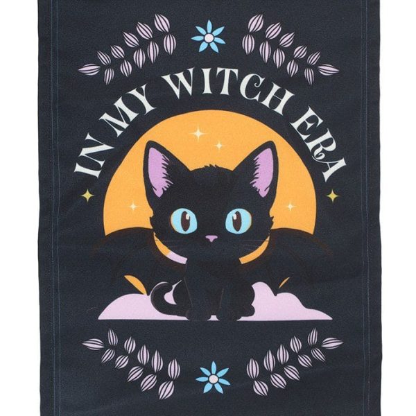 In My Witch Era Bat Cat Fabric Wall Hanging In My Witch Era Bat Cat Fabric Wall Hanging