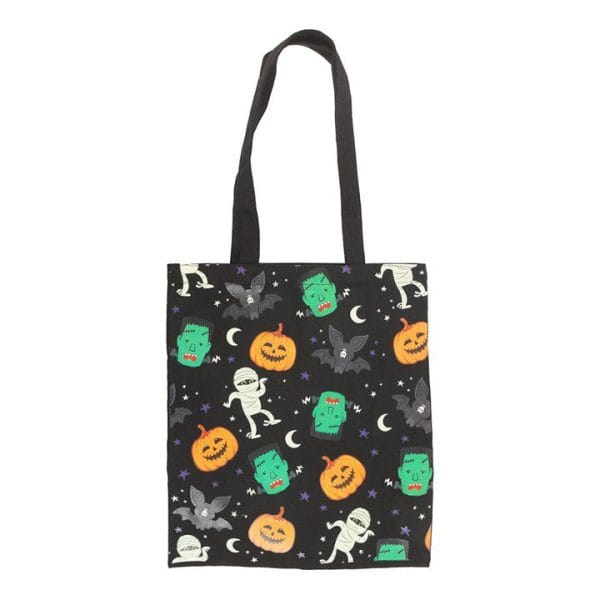Monster Mash Print Polycotton Tote Bag Monster Mash Print Polycotton Tote Bag