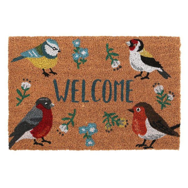 Natural British Garden Birds Doormat Natural British Garden Birds Doormat