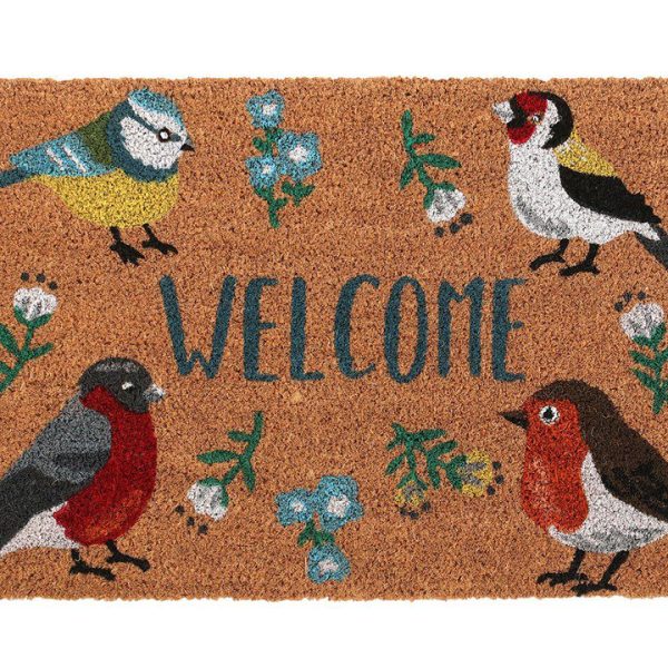 Natural British Garden Birds Doormat Natural British Garden Birds Doormat