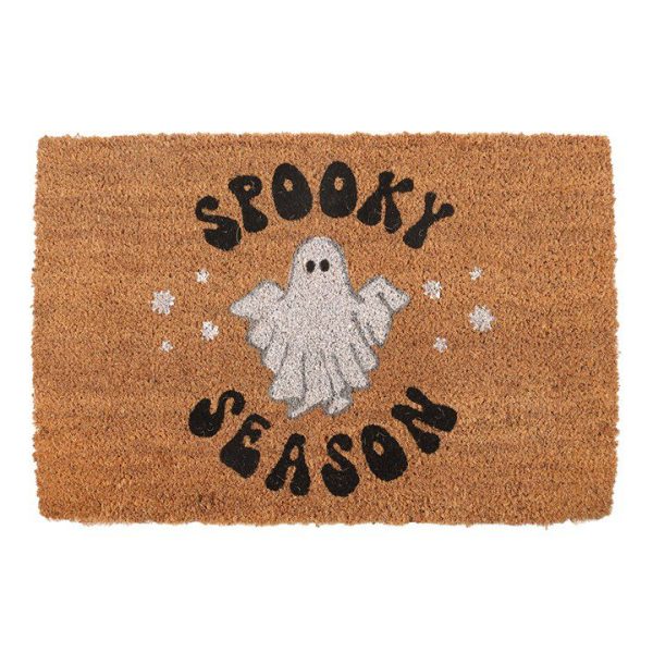 Natural Spooky Season Ghost Doormat Natural Spooky Season Ghost Doormat