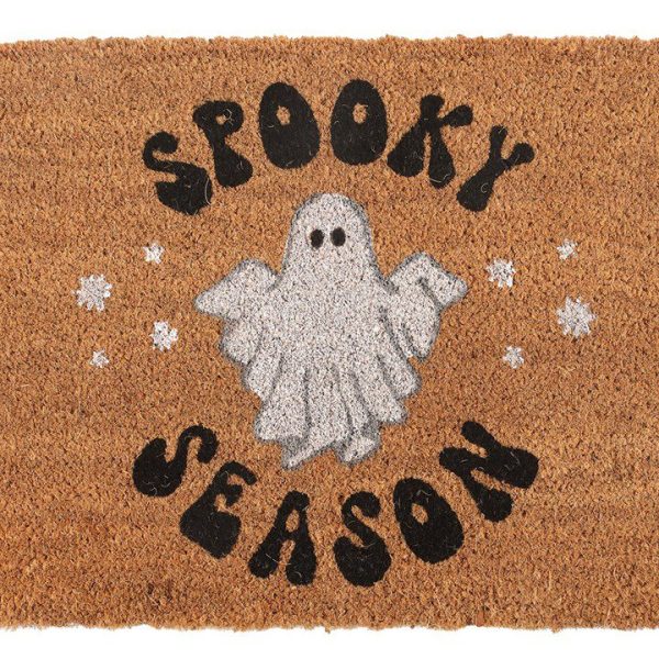 Natural Spooky Season Ghost Doormat Natural Spooky Season Ghost Doormat