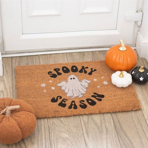 Natural Spooky Season Ghost Doormat Natural Spooky Season Ghost Doormat