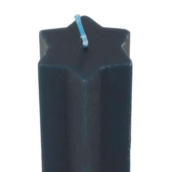 Navy Starry Night Star Shaped Taper Candle Navy Starry Night Star Shaped Taper Candle