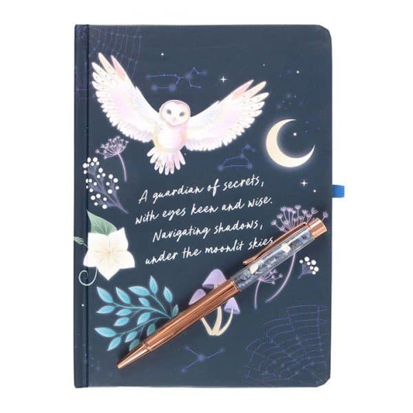 Night Owl Journal with Sodalite Pen Night Owl Journal with Sodalite Pen